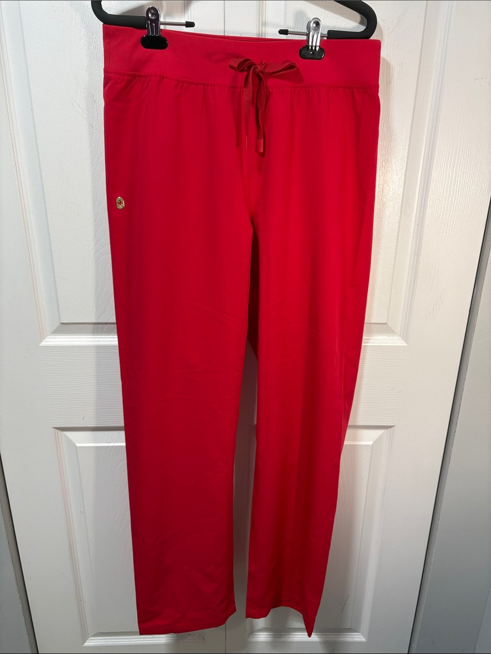 FIGS women’s Red Drawstring Joggers